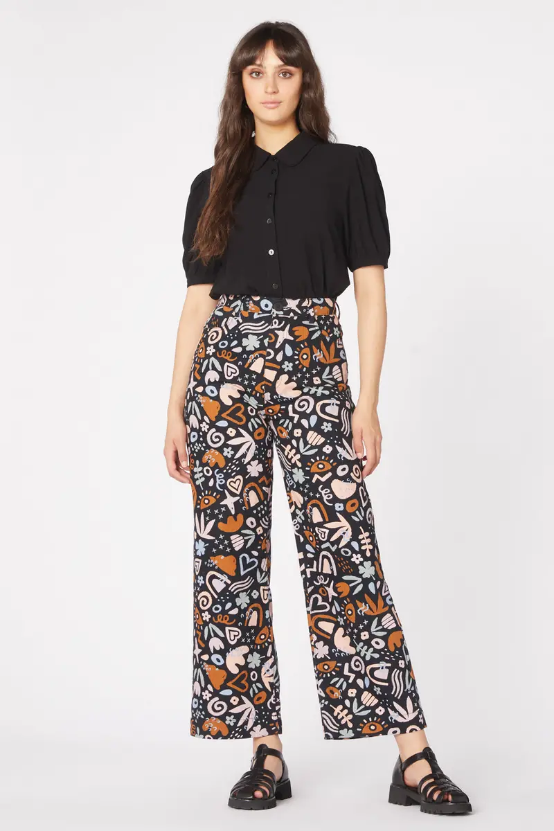 Arty Geo Printed Jean 1