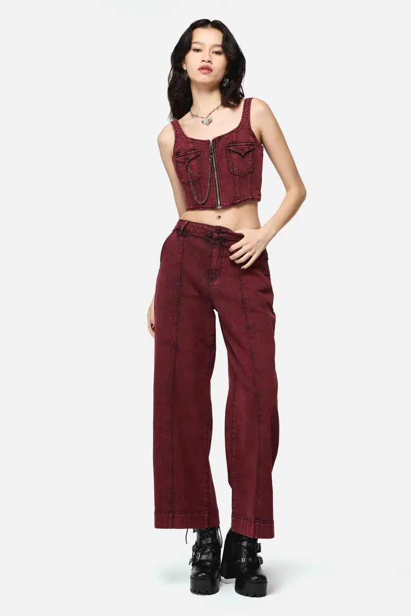 Barb Denim Corset Top 1
