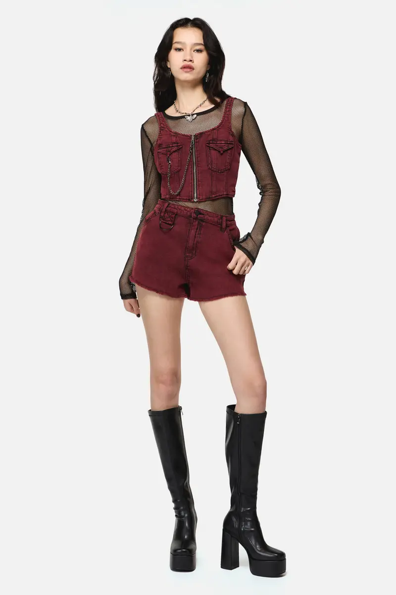 Barb Denim Mini Short 1