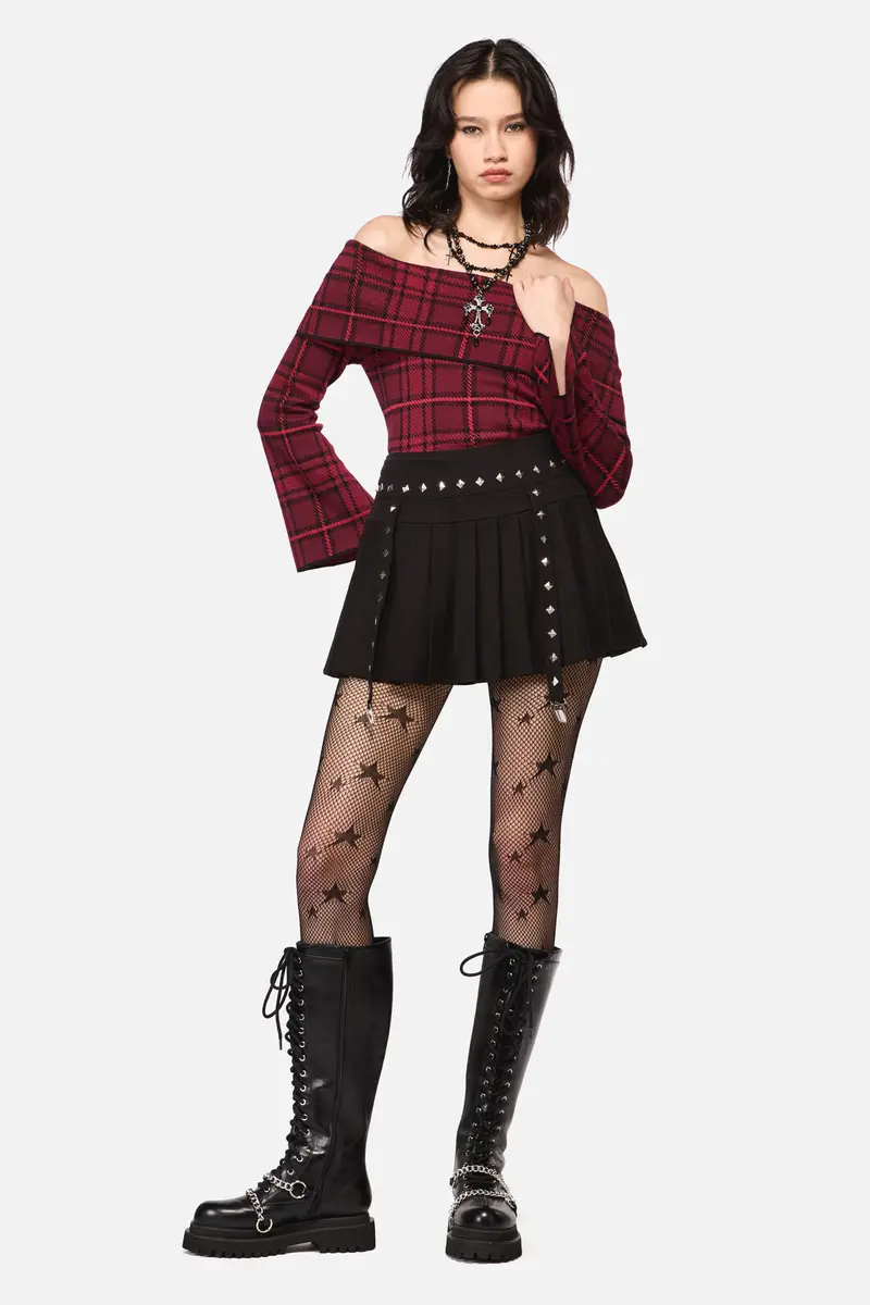 Barb Stud Trim Skort 1