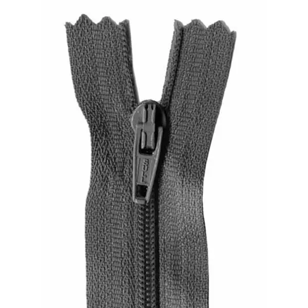 Basic Dress Zip, Charcoal 1