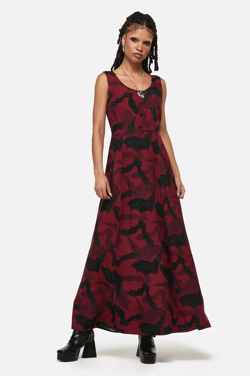Batz Sleeveless Goth Midi Dress 1