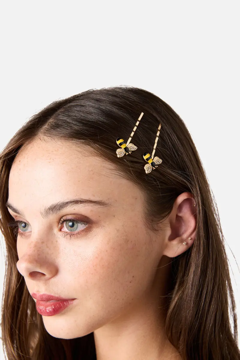 Bee Hair Clip Set 1
