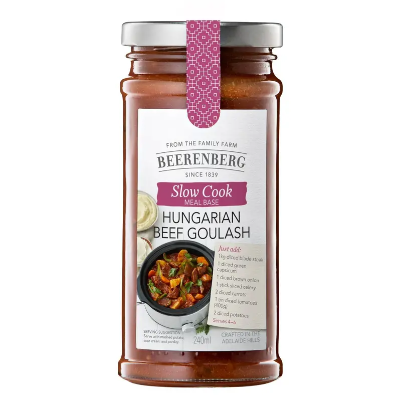 Beerenberg Slow Cooker Hungarian Beef Goulash 240Ml 1
