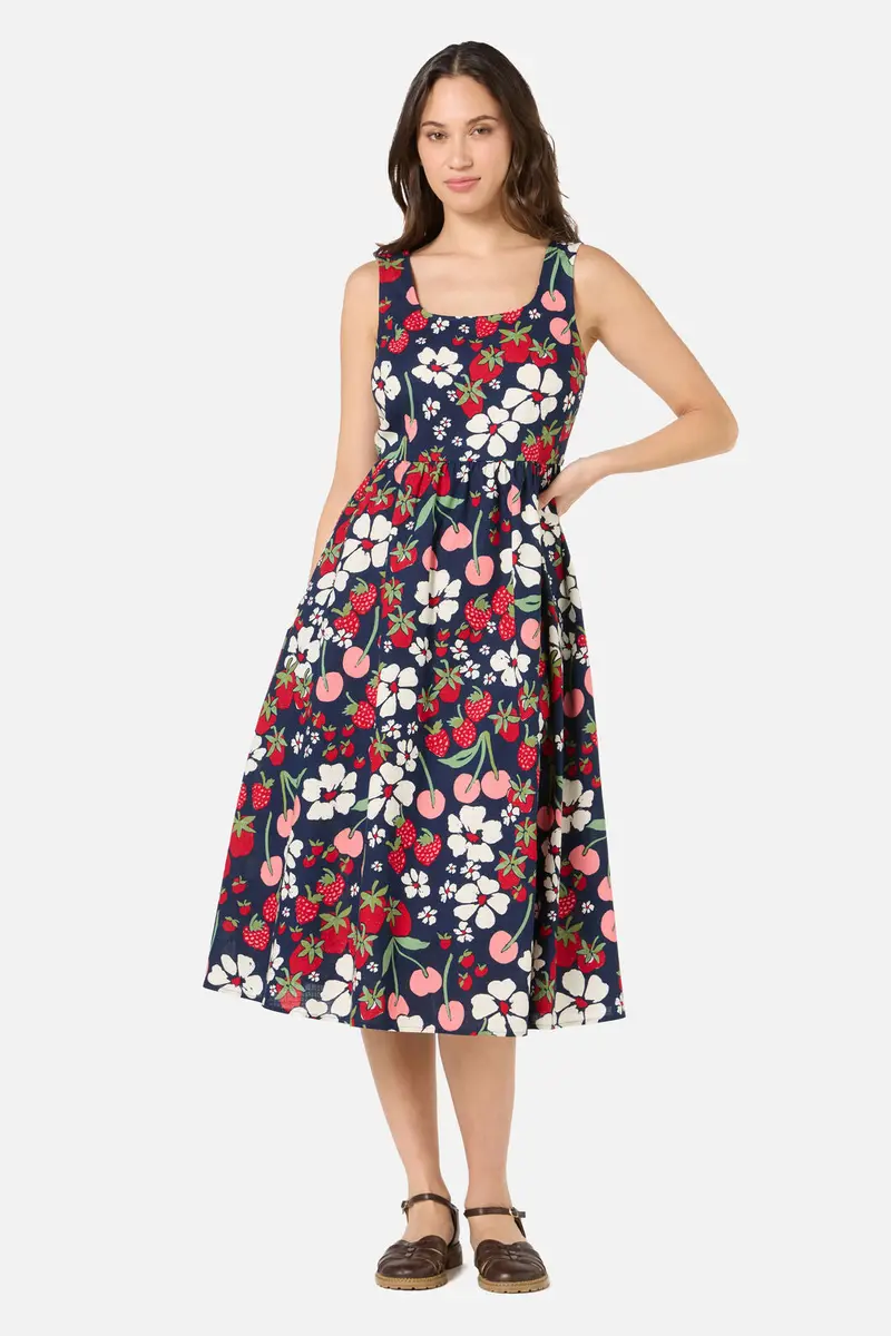 Berries N Cream Midi Dress 1