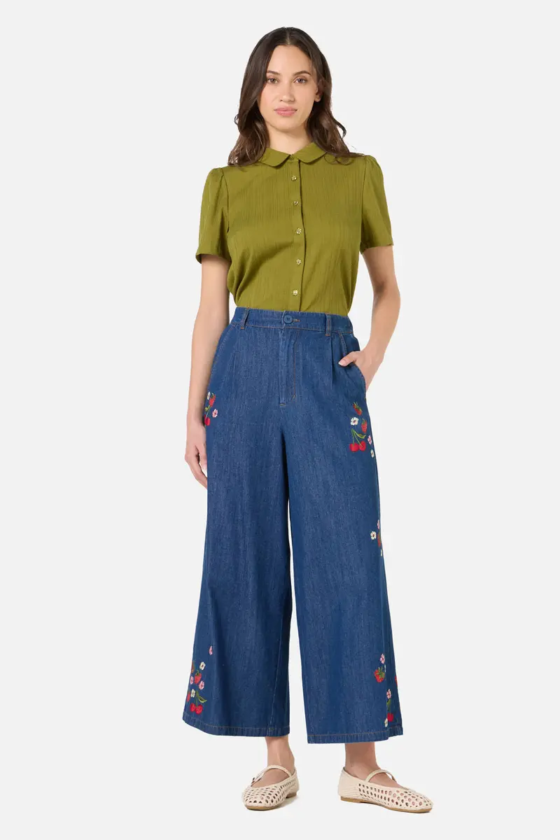 Berry Bloom Emb Culotte 1