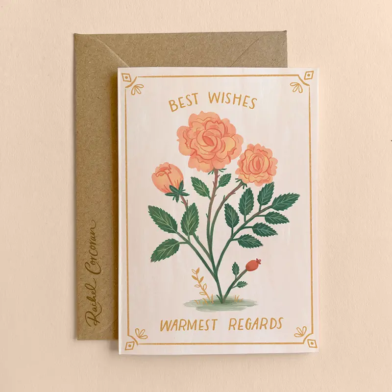 Best Wishes, Warmest Regards Greeting Card 1