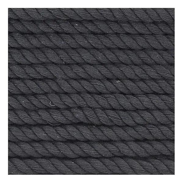 Birch Piping Cord, Black - Size 8 1