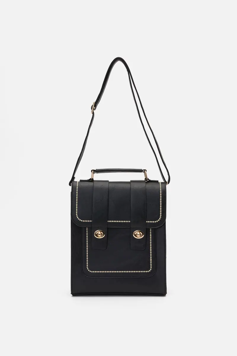 Black 2 Way Satchel 1