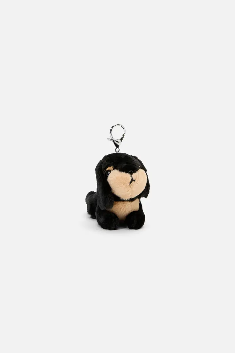 Black Dog Bag Charm 1