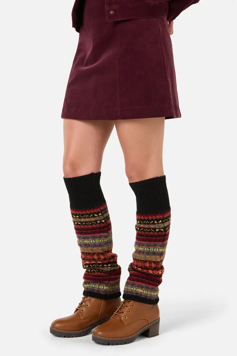 Black Nordic Leg Warmers 1