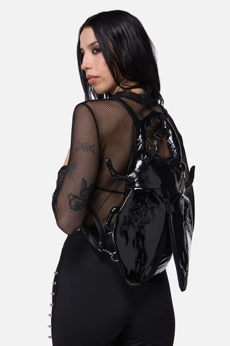 Black Stag Beetle Backpack 1