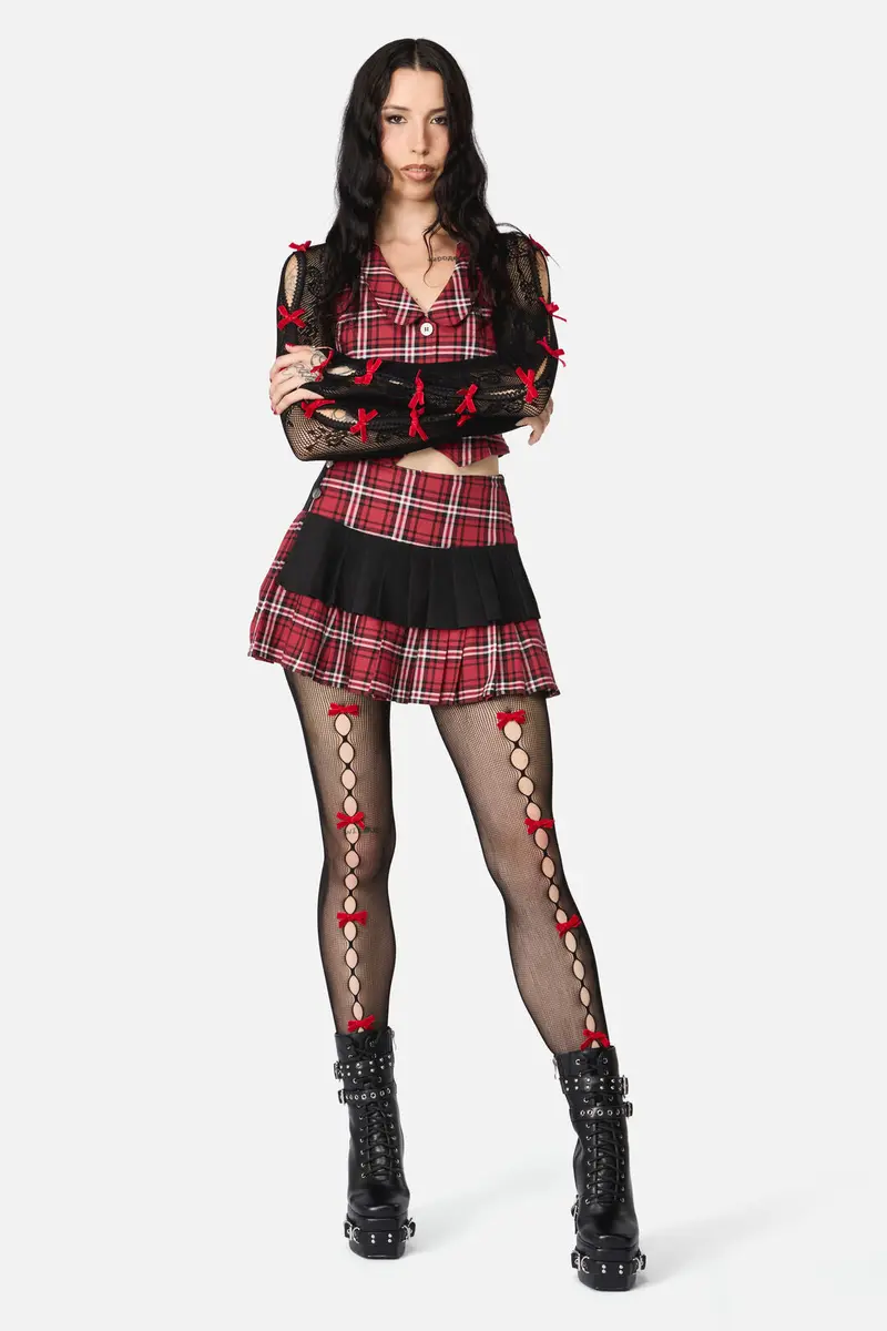 Black Sweet Bow Tights 1