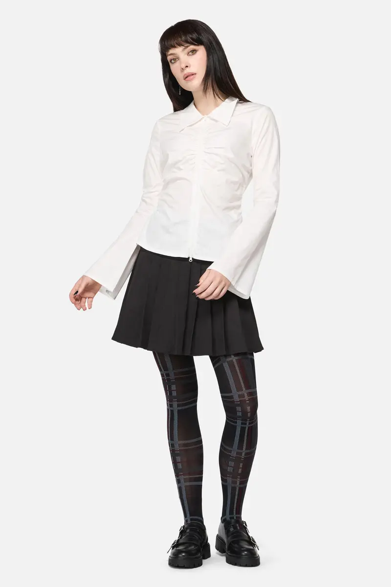 Black Tartan Tights 1