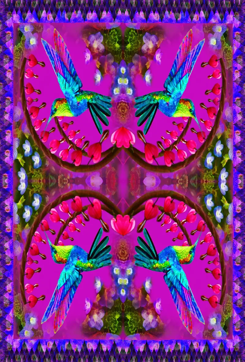 Bleeding Heart Scarf 54 X 54 1