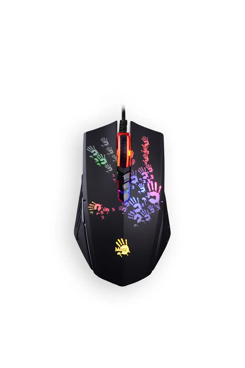 Bloody A60 Light Strike Black Wired 6200 Cpi Optical Gaming Mouse 1