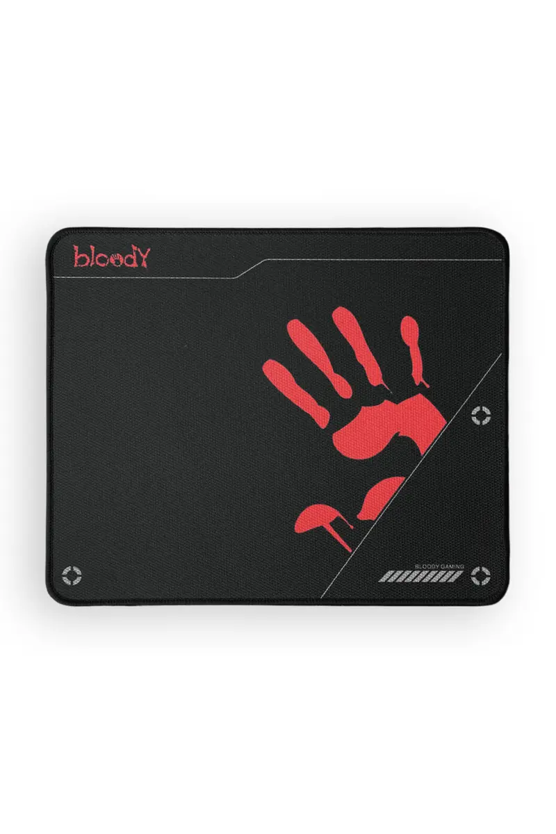 Bloody Bp-50M Black Medium Textured Surface Stitched Edge Gaming Mouse Pad 1