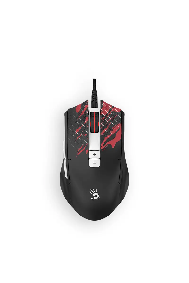 Bloody Es8 Lightweight Esports Fire Black Symmetric 7-Button Esports Gaming Mouse 1