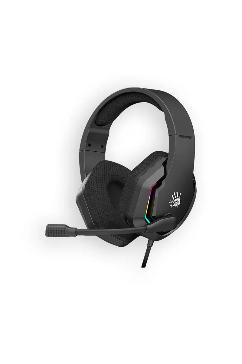Bloody G260p Neon Black 3.5Mm Wired Over-Ear Stereo Led Gaming Headphones 1