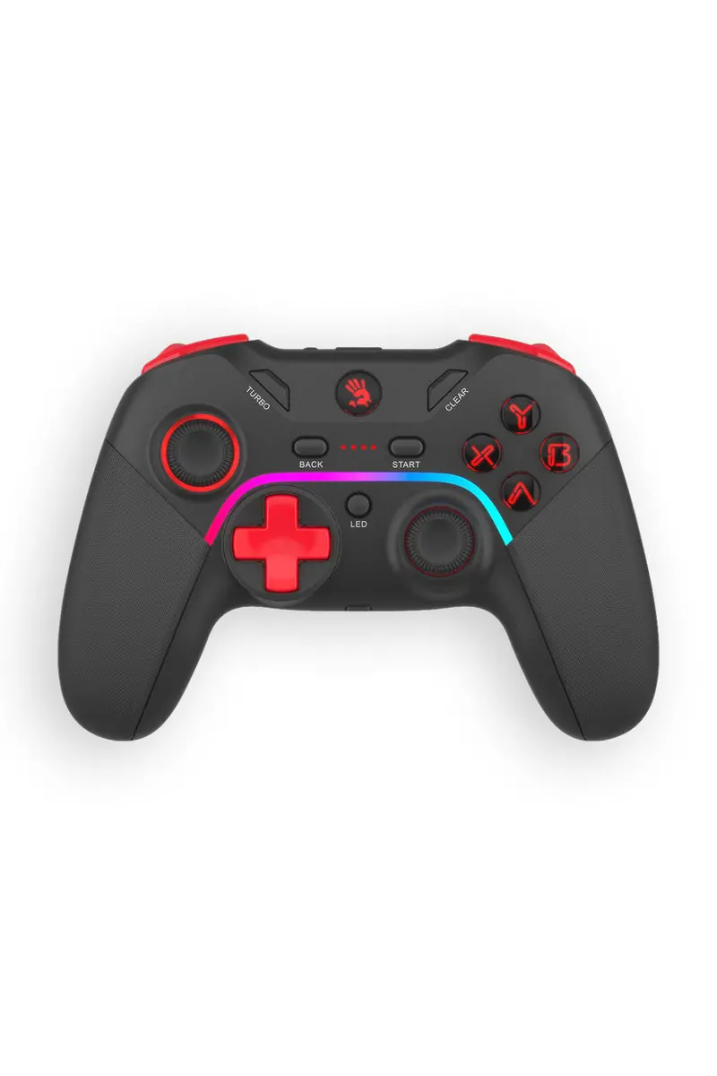 Bloody Gpw70 Sports Black Dual Mode Hall Trigger Wireless Gamepad 1
