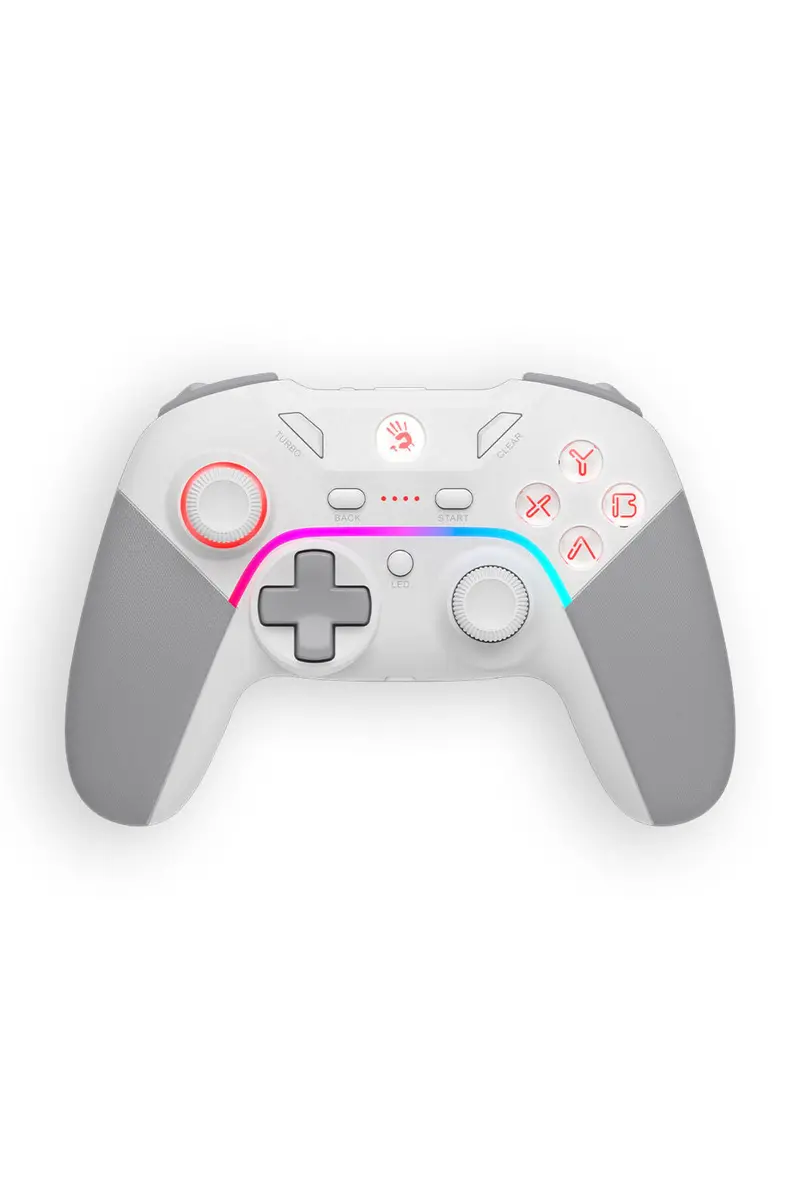 Bloody Gpw70 Sports White Dual Mode Hall Trigger Wireless Gamepad 1