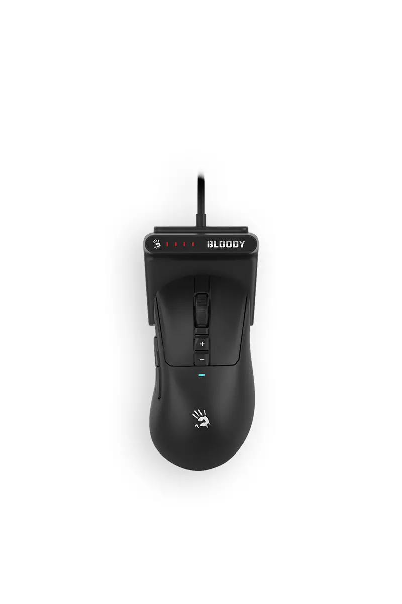 Bloody R73 Ultra Duo Wavelink Black Right-Hand 1Ms Dual Mode Quick-Charge Indicator Gaming Mouse 1