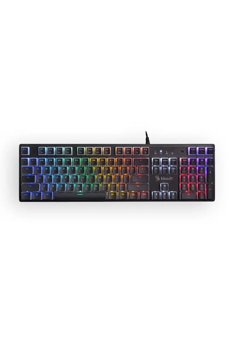 Bloody S520n Blms Pudding Black Full-Size High-Speed Rgb Gaming Keyboard 1