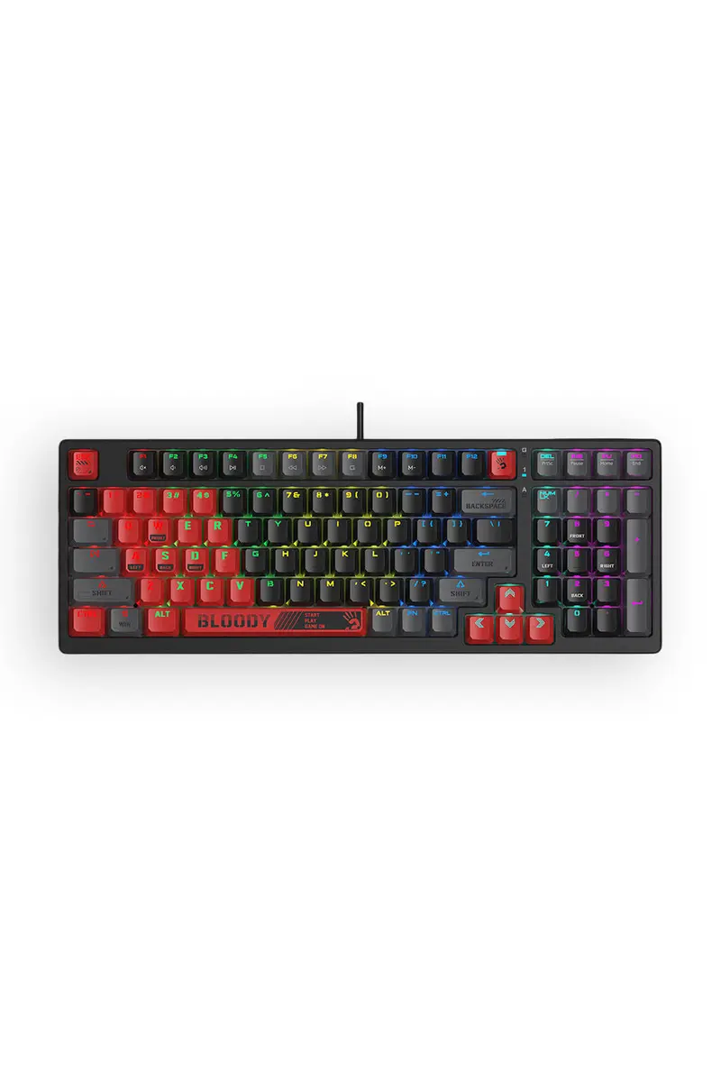 Bloody S98 Blms Sports Red 80% Hot-Swappable Quiet Typing Gaming Keyboard 1