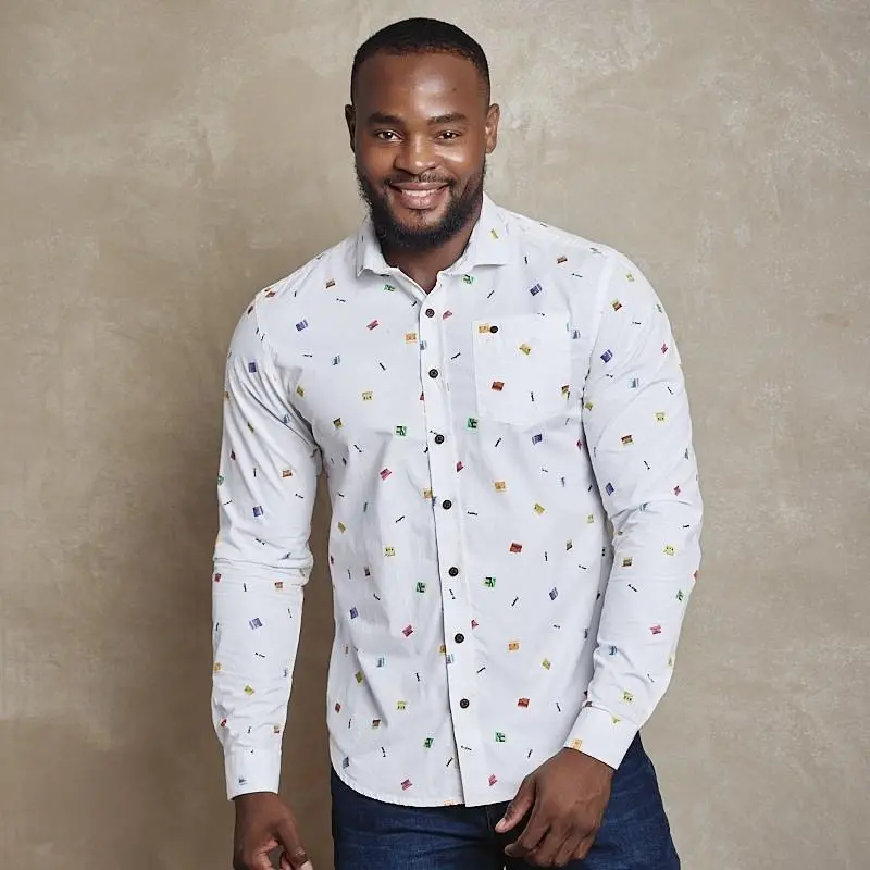 Bo Kaap Slim Fit Shirt - Pelican 1