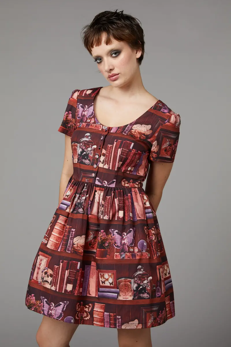 Bookish Print Dress 1