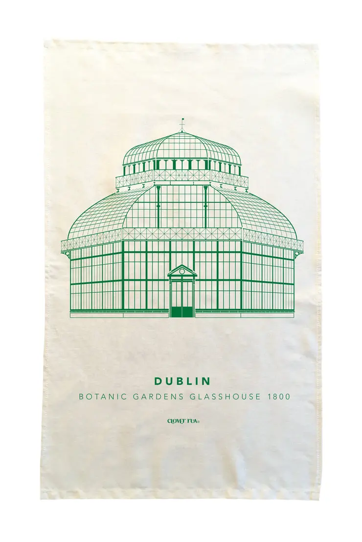 Botanic Gardens Glasshouse Tea Towel By Clover Rua 1