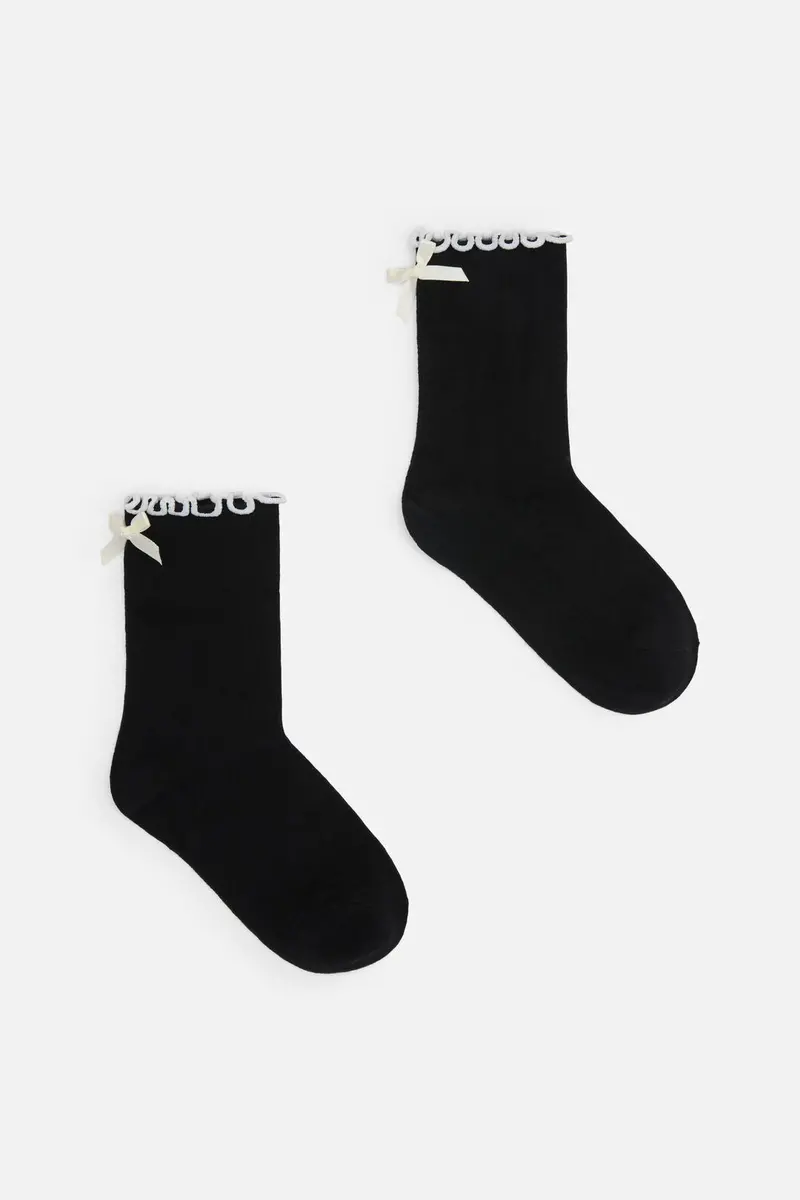 Bow Back Short Sock 1