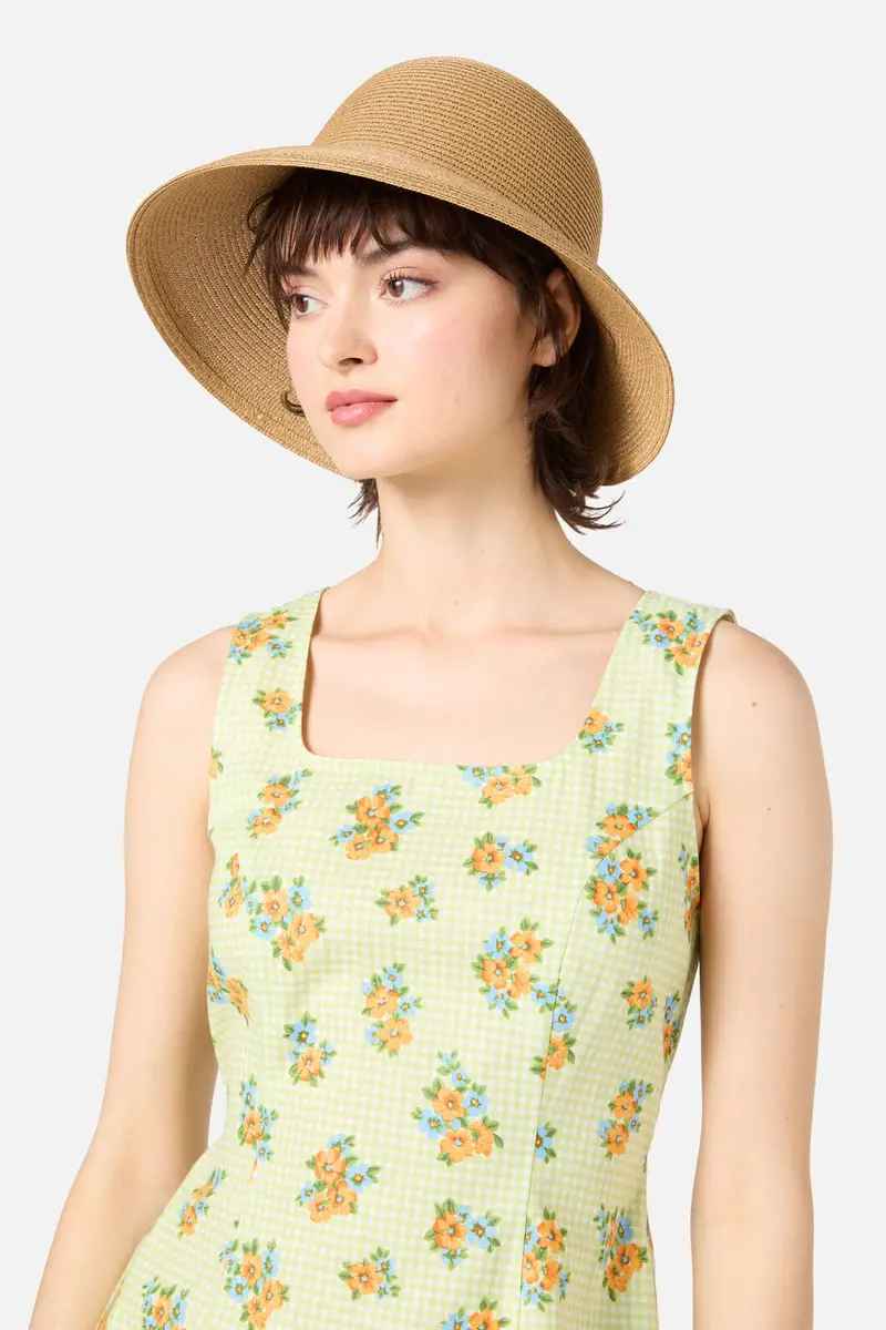 Bow Cut Out Sun Hat 1