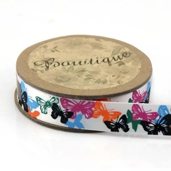 Bowtique Grosgrain Ribbon, Butterflies- 15Mm X 5M 1