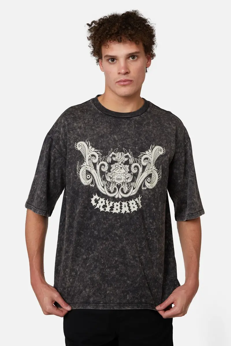 Break Their Hearts Acid Wash Tee 1