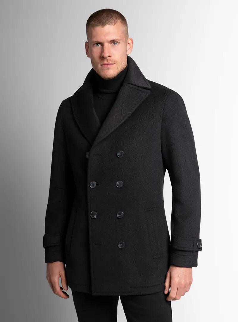 Bridge Black Peacoat 1