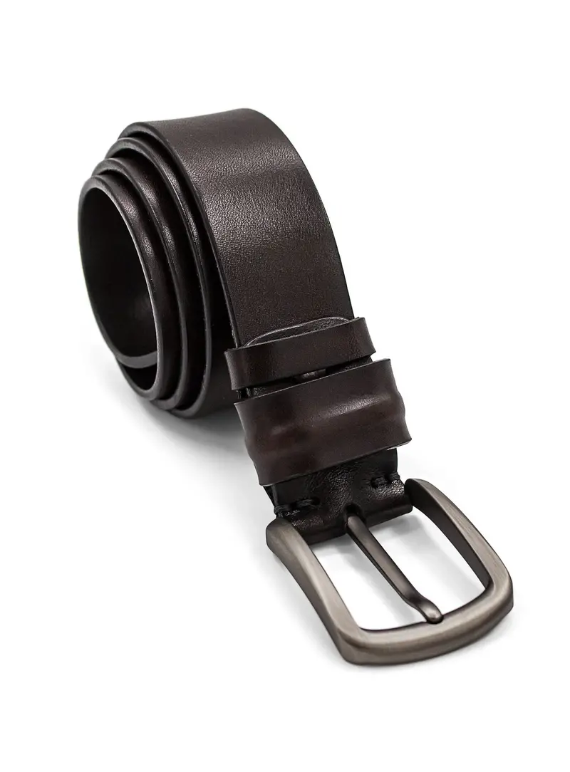 Brown Leather Jean Belt 1