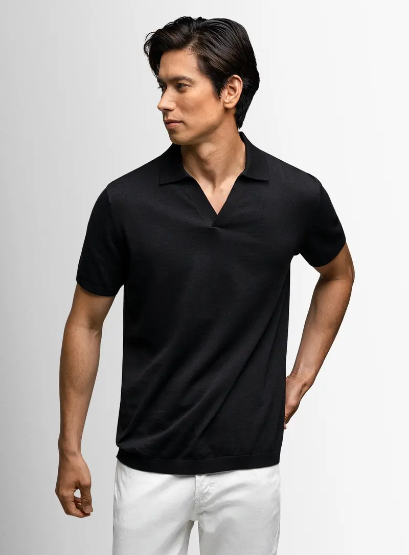 Bucco Neat Black Polo 1