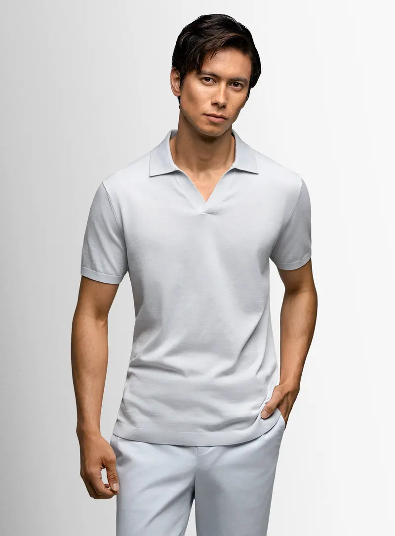 Bucco Neat Sky Blue Polo 1