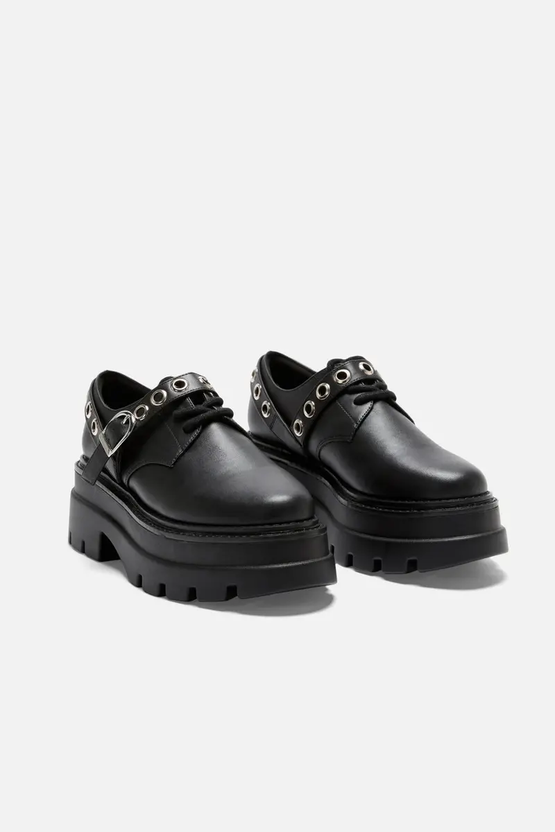 Buckle Eyelet Shoe 1