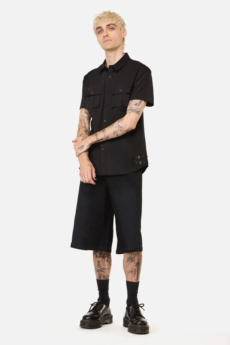 Buckled Goth Shirt 1