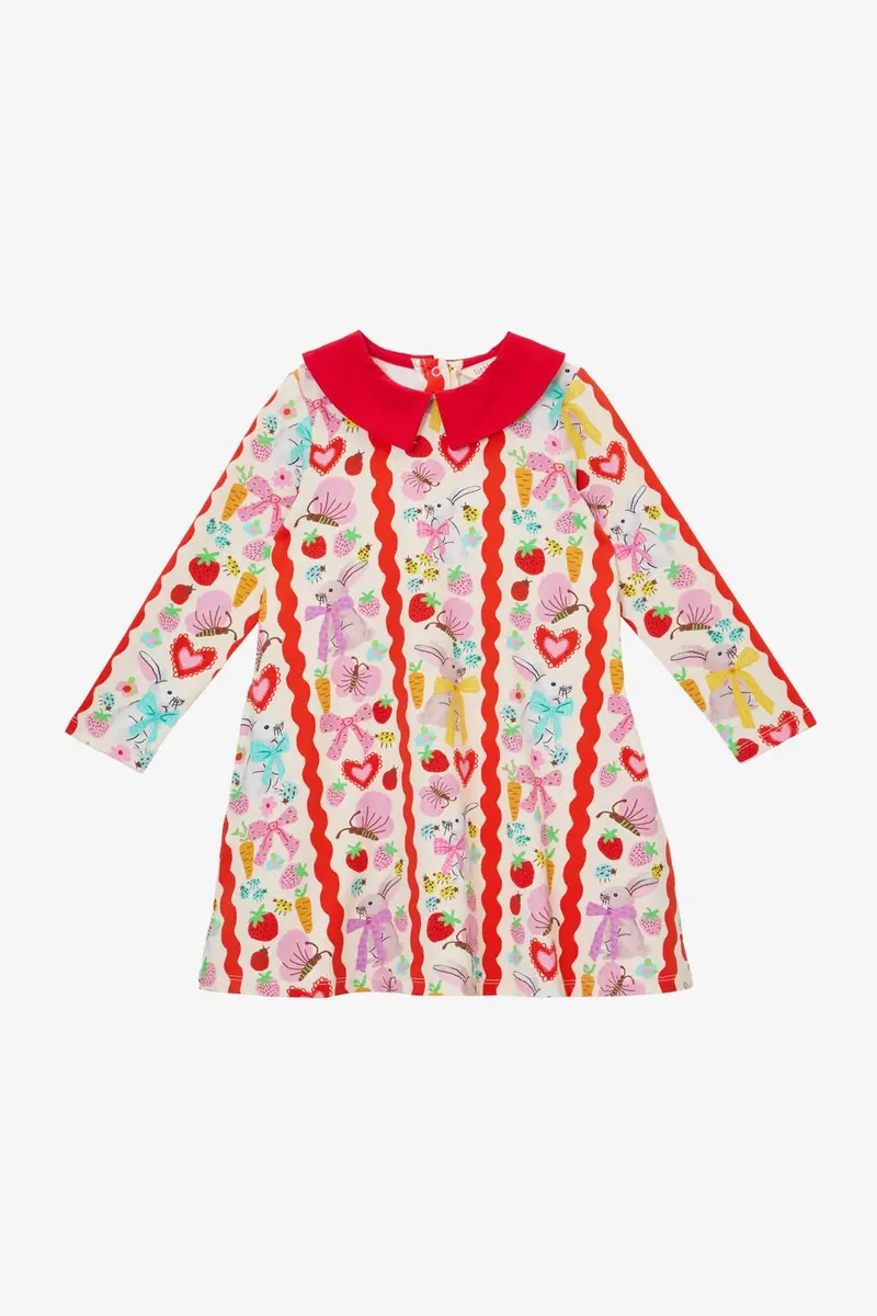 Bunny Stripe Kids Dress 1