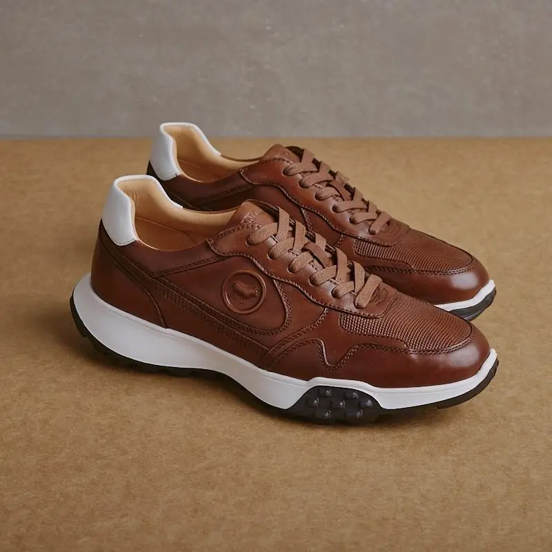 Business Casual Sneaker - Tan 1