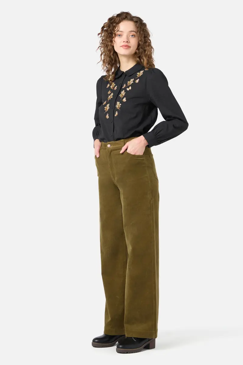 Butterfly Embroidered Blouse 1