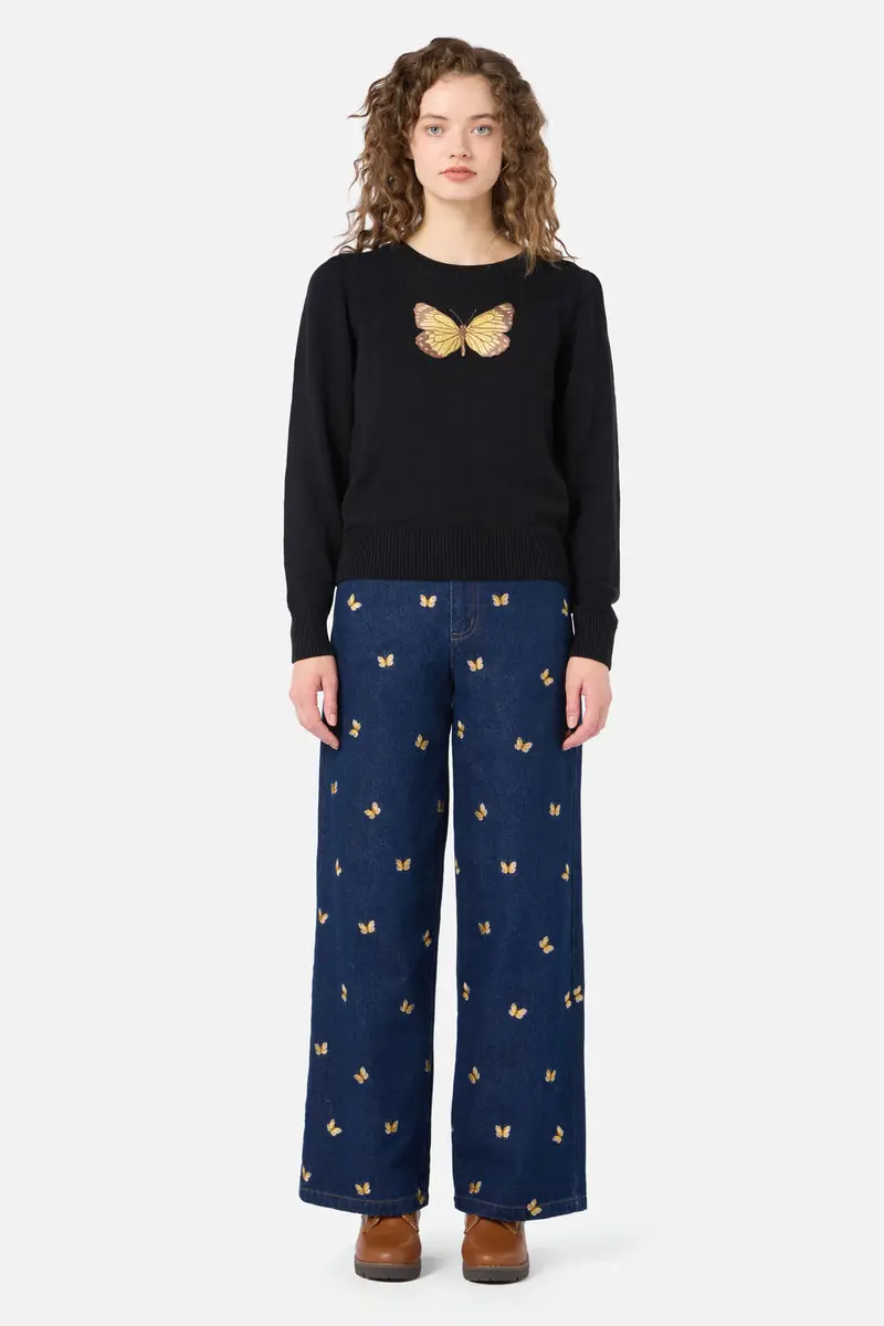 Butterfly Embroidered Jumper 1