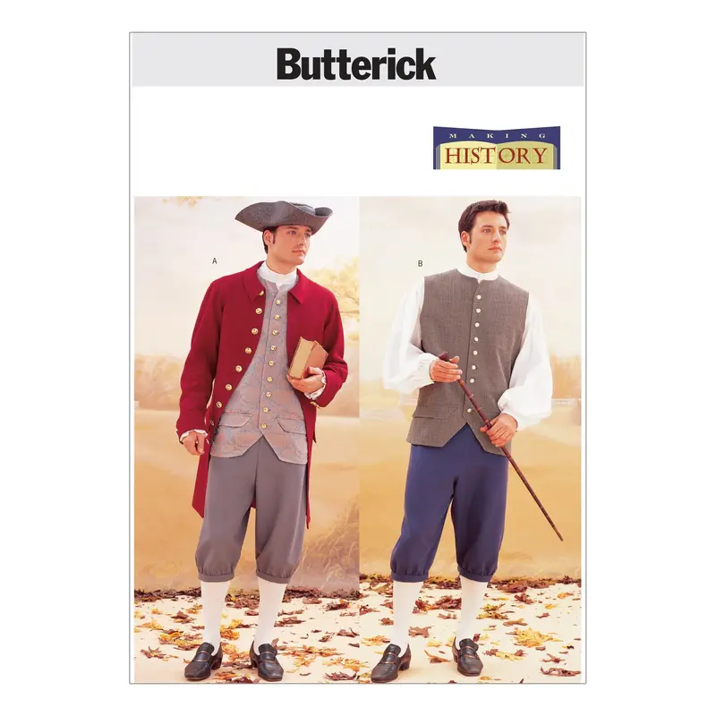 Butterick Pattern B3072 Historical Costume (Coat, Vest, Shirt, Pants And Hat) 1