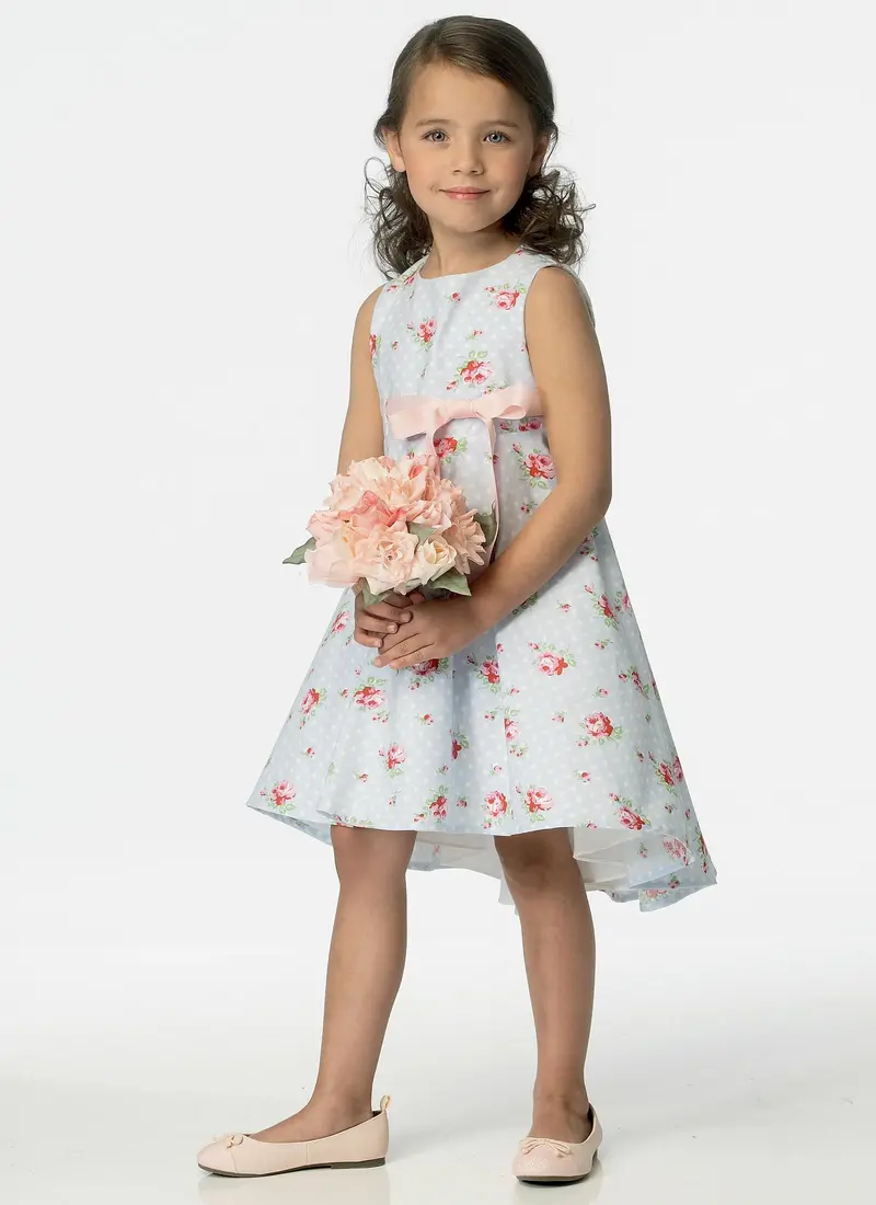 Butterick Pattern B6013 Girls Flared Dresses 1