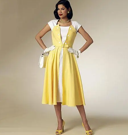 Butterick Pattern B6211 Misses Dress & Belt 1