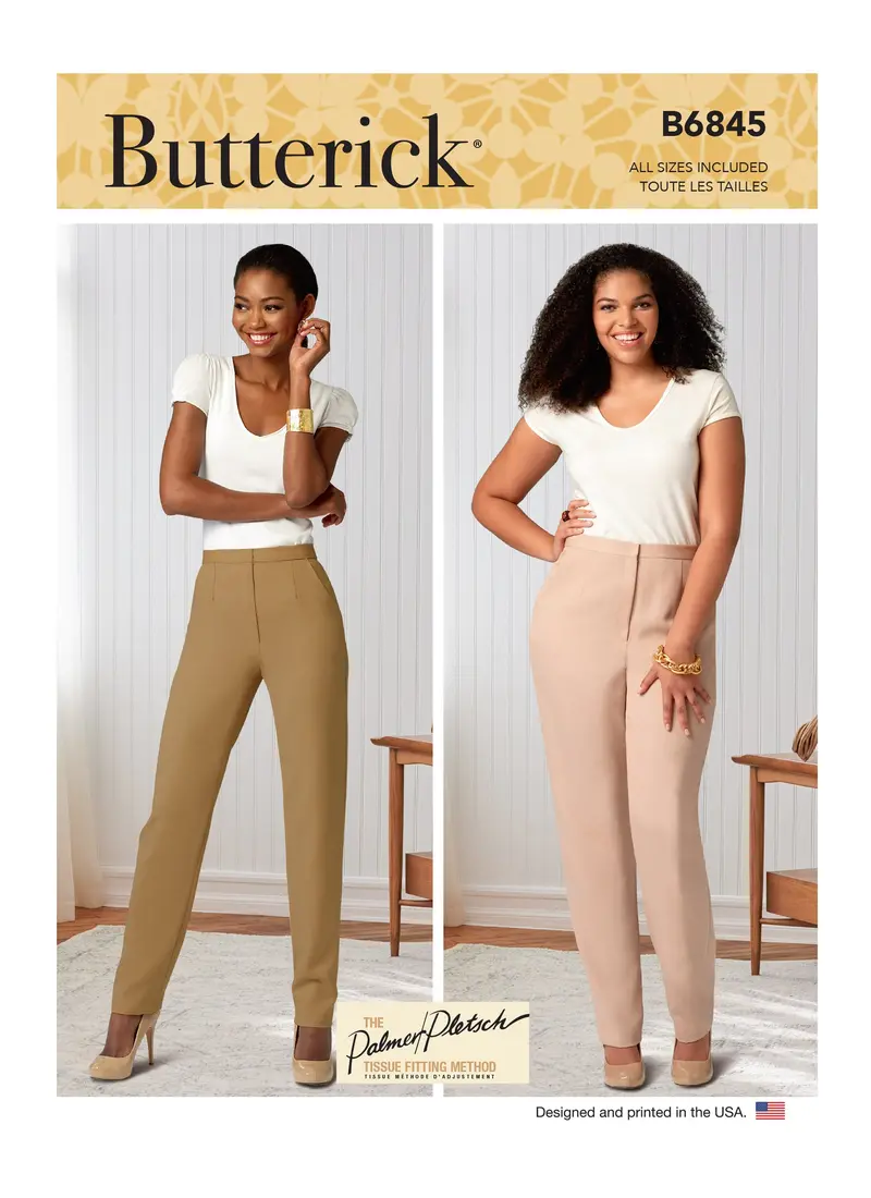 Butterick Pattern B6845 Misses'  &  Women's Tapered Pants 1
