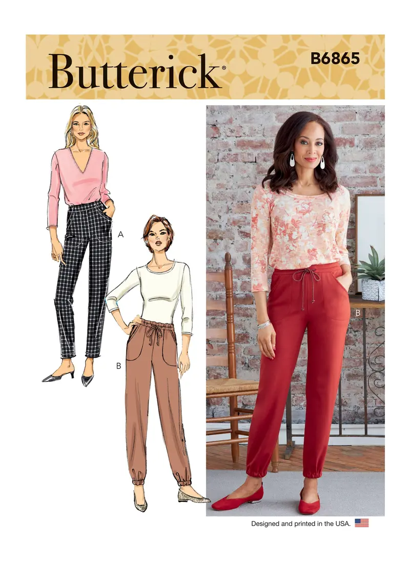Butterick Pattern B6865 Misses' Pants 1